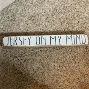 “Jersey on my mind” decorative driftwood Sign